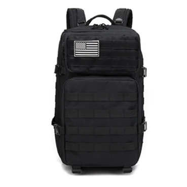 Military Tactical Backpack 50L Army Assault Molle Rucksack Men's Hiking Travel Hunting Camping 900D EDC Waterproof Bag Outdoor Black