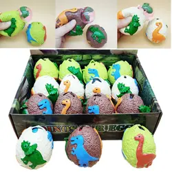 Ovos de dinossauro surpresa, brinquedo antiestresse para crianças