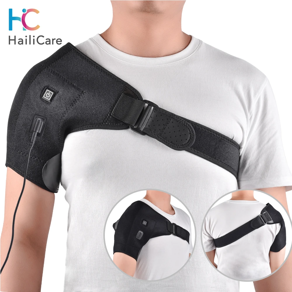 Heat Therapy Shoulder Brace Adjustable Shoulder Heating Pad for Frozen