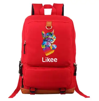 

Russia Style Likee App Daily Backpack New Casual Style Back to College Rucksack Beautiful LIKEE Mochila for Men Women Teens