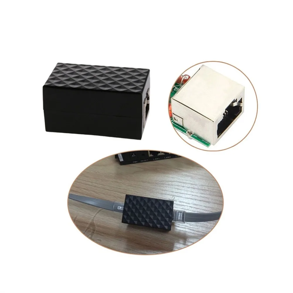 Сетевой адаптер RJ45 LAN Ethernet, устройство защиты от перенапряжения+ 100 см CAT 7 Ethernet кабель sept10