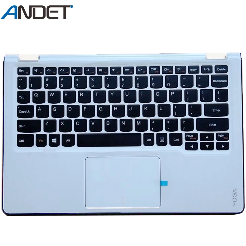 Для lenovo Yoga 3 11 Упор для рук верхний чехол и клавиатура с тачпадом белый AM19O000800