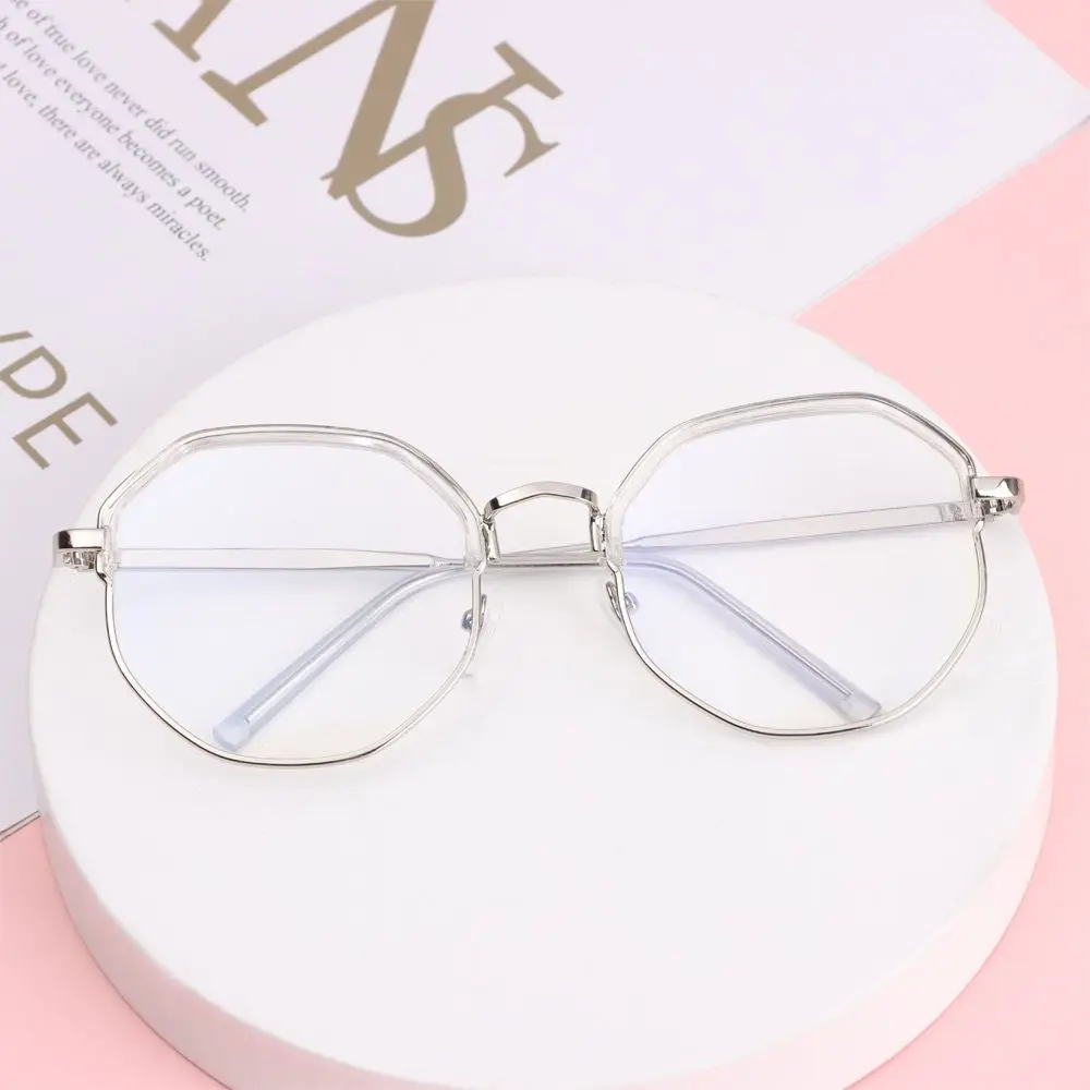 Vintage Anti Blue light Reading Glasses Optical Mirror Simple Metal Women Men Transparent Eyewear Frames Clear Eyeglasses blue light blocking glasses