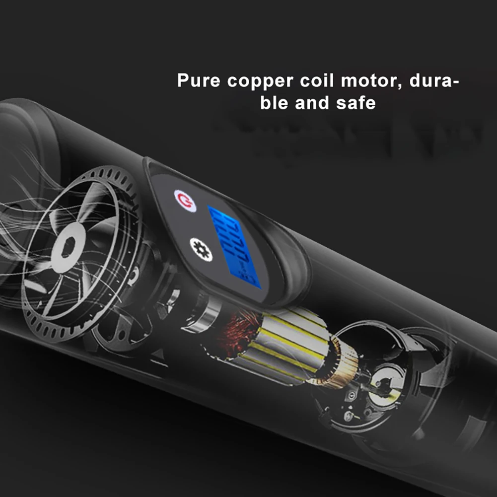 12V переносной ЖК-дисплей Автомобильный велосипед шины электрический насос для надувания надувной насос