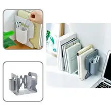

Book Holder Useful PP Space Saving Plastic Bookend Desktop Desk Book Organizer for School Book Stand Plastic Bookends