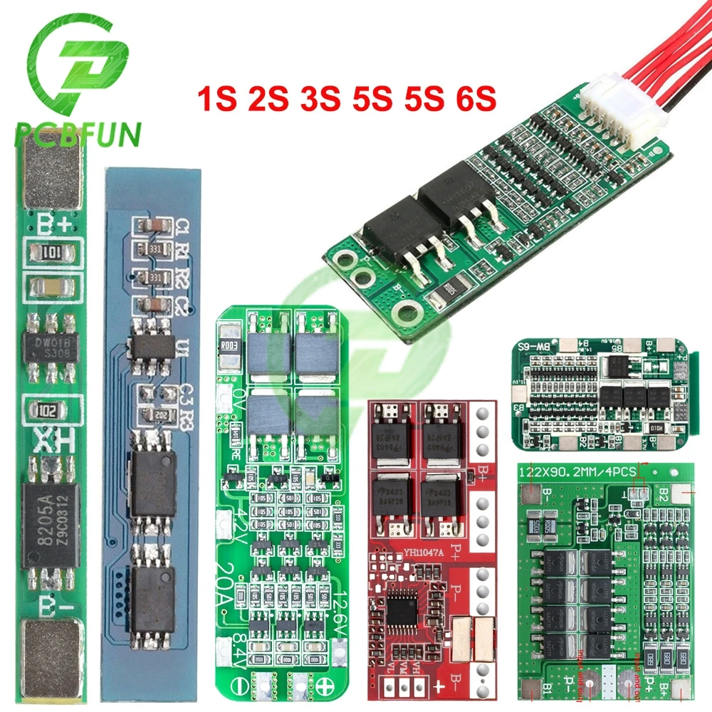 Защитная плата PCB BMS 4S S 2S 3S 5S 6S 2.5A 3A 15A 25A 30A устройство для защиты литий-ионных
