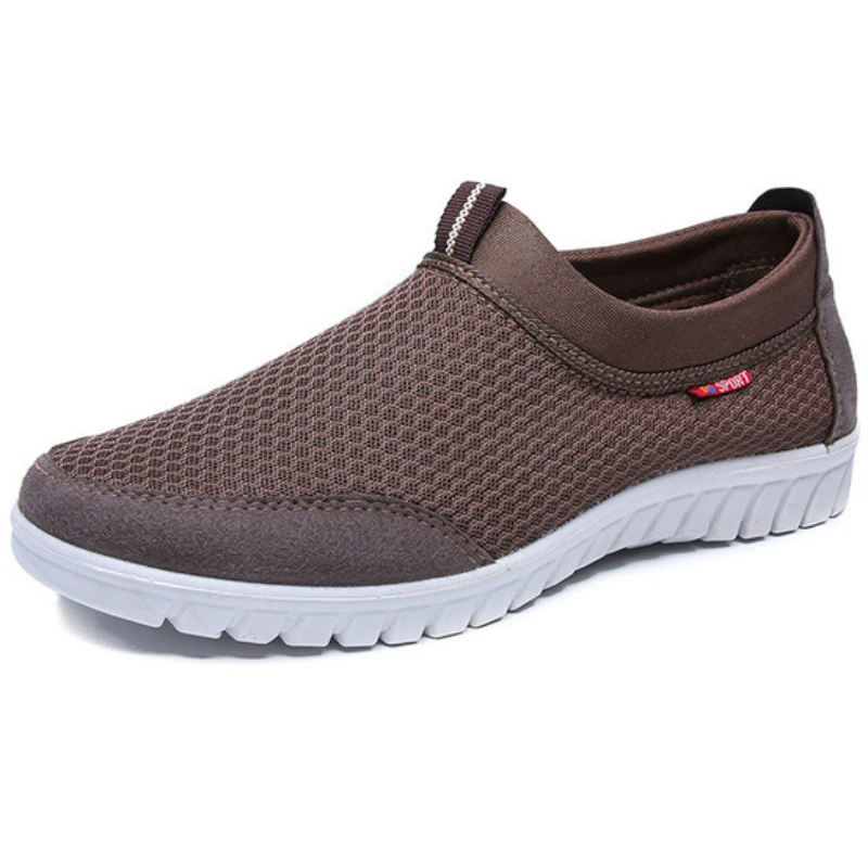 New Summer Breathable Mesh Shoes Comfortable Sneakers for Men Slip-On Men's Casual Shoes Non-slip Men Casual Walking Loafers