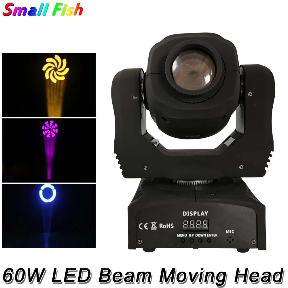 

Free Shipping 60W Mini LED DMX Moving Head Spot Lights Club DJ Xmas Stage Lighting Effect Dance Party Disco Moving Head Lights