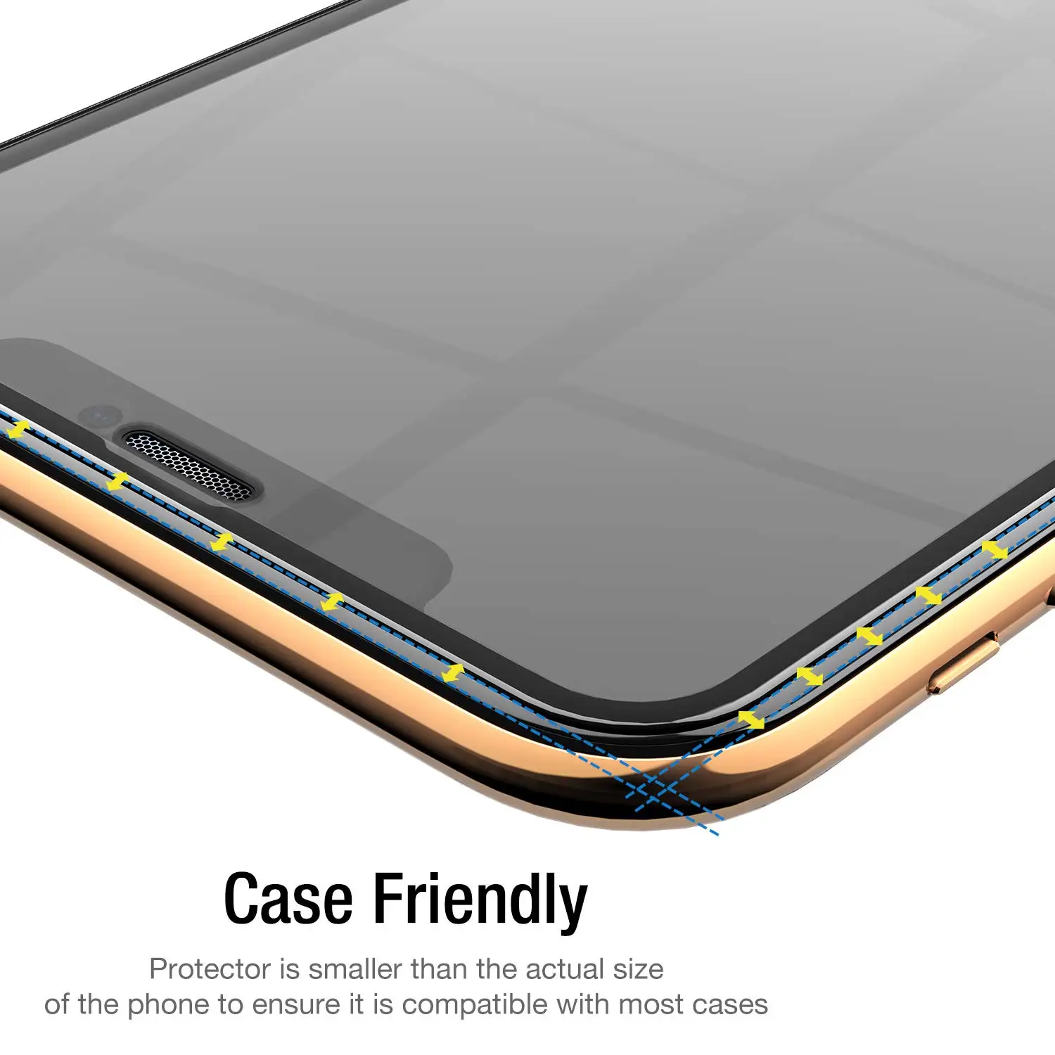 (2 упаковки) для iPhone 11 Pro Max защита экрана 3D Премиум Закаленное стекло твердость 9H с