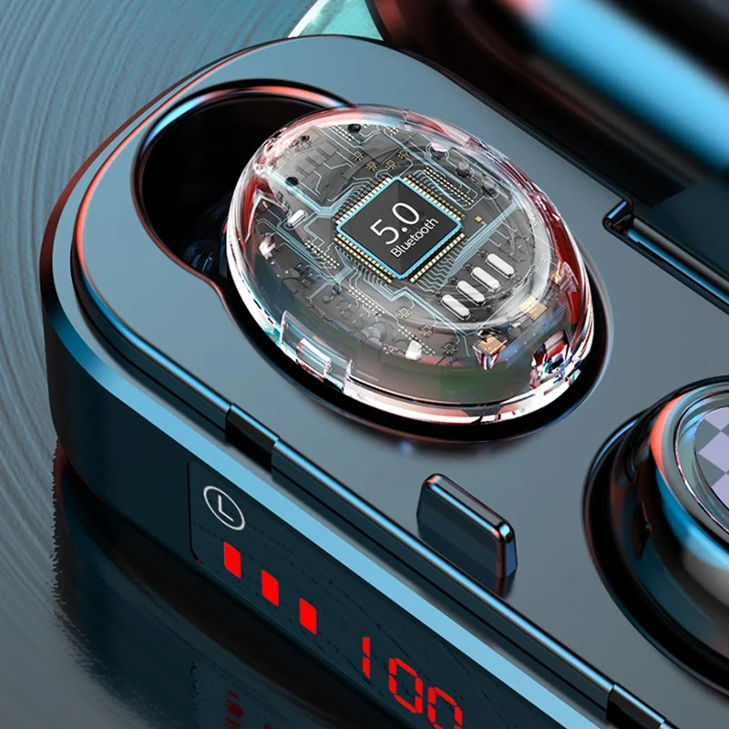 Bluetooth 5 0 Earphone Wireless LED Display TWS Stereo Sport Waterproof Stereo Earbuds Headset Headphone