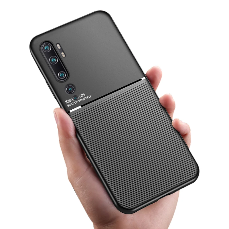 Чехол для Xiaomi Mi CC9 Pro силиконовый Магнитный ударопрочный чехол из углеродного