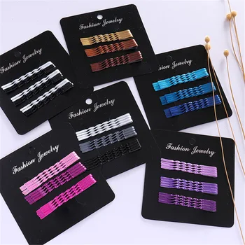 

12 pcs/set Twisted Spiral Gradiant Color Long Barrettes Hair Clips High Quality Multicolor Women Girls Basic Hairpins Headwear