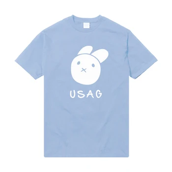 

Anime Eizouken ni wa Te Wo Dasu na! Rabbit Print Cosplay Costumes Summer Loose Short Sleeve T-shirt Unisex Casual pullover Tops