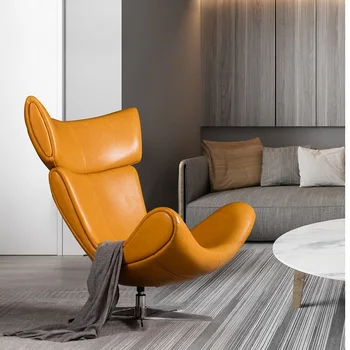 

U-BEST Leisure Dining Luxury Fiberglass lounge designer leather Henrik Pedersen Accent modern Imola lounge armchair