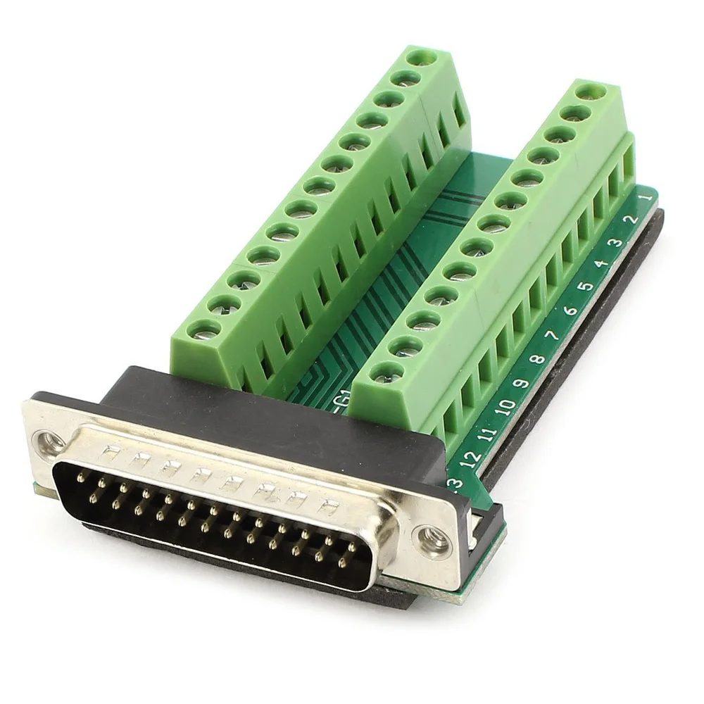 DB25 25Pin папа адаптер плата RS232 серийный к терминалу сигнальный модуль|Соединители|