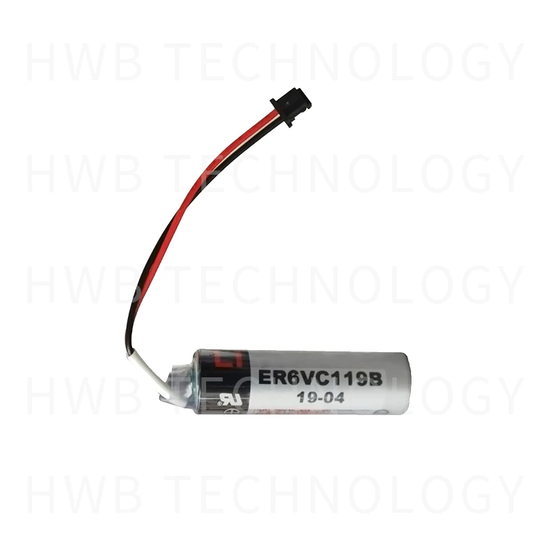 10 шт./лот Новая батарея ER6VC119B ER6V ER14500 PLC/3,6 V 2000mAh литиевая батарея с черным разъем