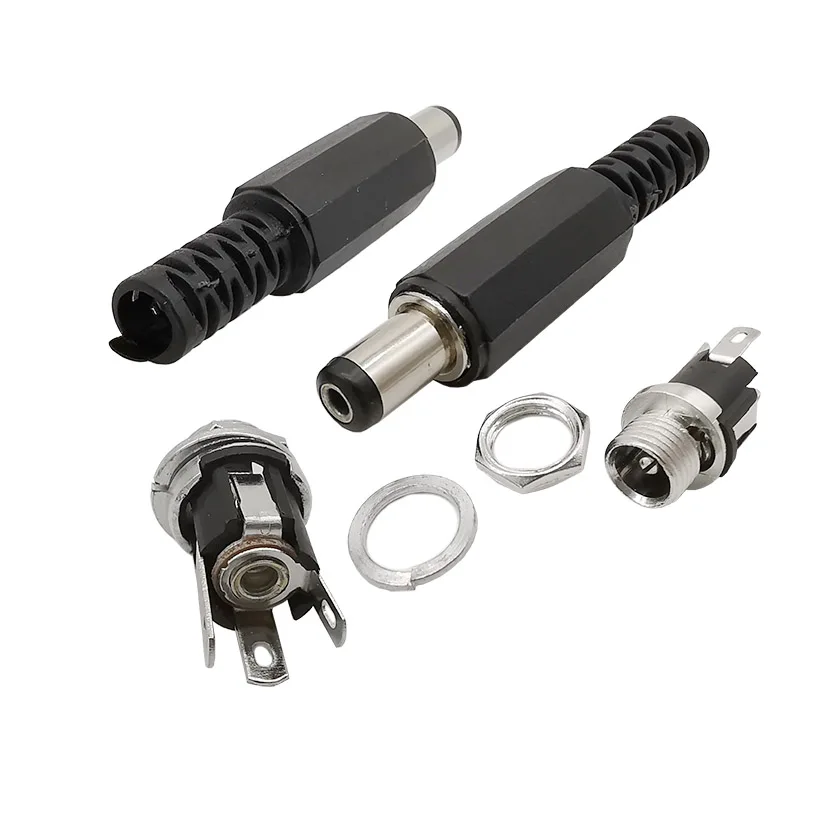 10 Prese Jack Alimentazione DC 5,5x2,1mm Con Spine - Impermeabili - Foto 9