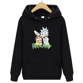 

Hoodies Men Brand Autumn Rick morty Long Sleeve Solid Color Hooded Sweatshirt Mens Hoodie Tracksuit Sweat Coat Casual Sportswear