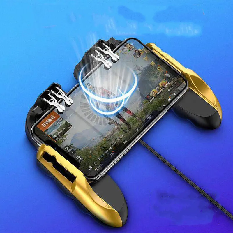  H9 Six Finger All-in-One Mobile Game Controller Fire Key Button for PUBG Mobile Game Eating Chicken