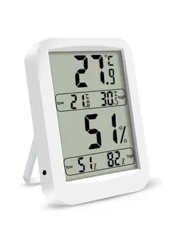 

Large Screen With Display High Low Temperature Humidity Memory Indoor High Precision Digital Electronic Thermometer Hygrometer