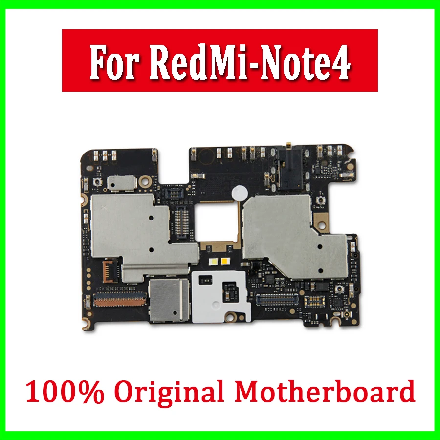 

100% Tested Full Work Original Unlock Motherboard For Xiaomi RedMi hongmi NOTE4X Noted 4 Mainboard Circuits With Full Chips
