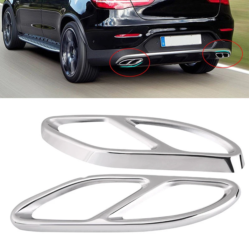 Выхлопные трубы крышка для Mercedes A B C E GLC W205 Coupe W212 W246 W213 W176