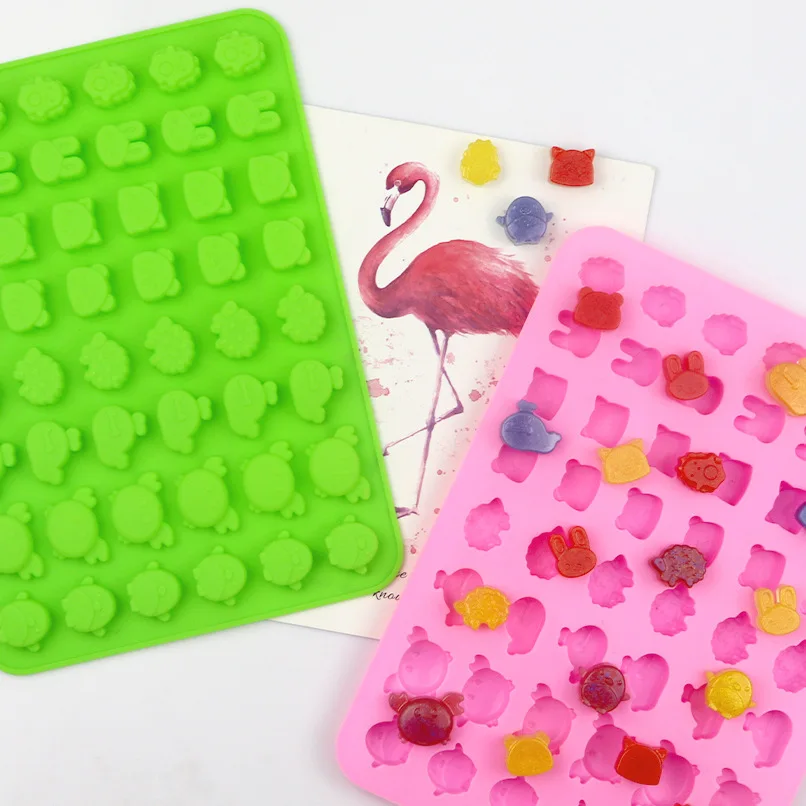 Cute Animal Fudge Mould Bakery Cake Mold Silicone Ice Lattice Mode