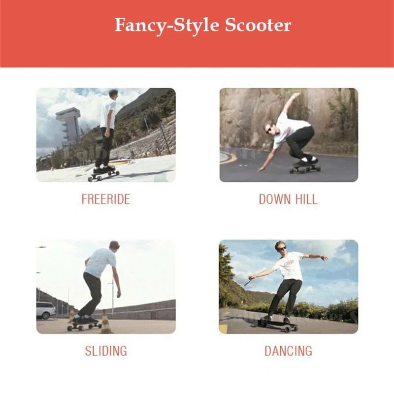 Daibot Longboard Electric Skateboard 4Wheel Electric Scooter Cruise Control SingleDouble Driver 350W 36V Adult Electric Scooter (17)