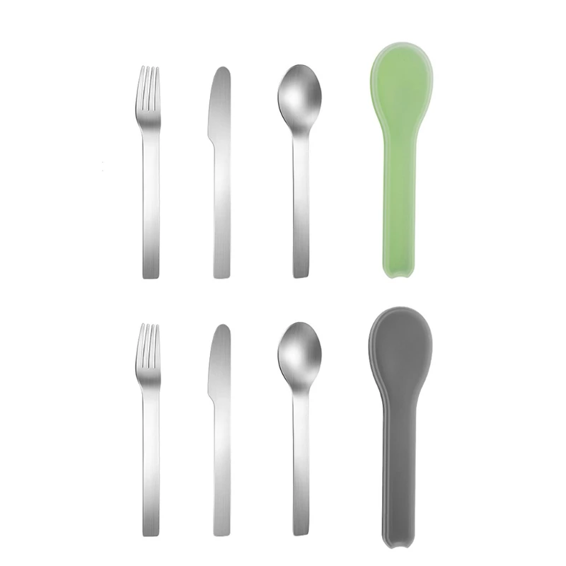 Дорожные столовые приборы с портативной коробкой набор столовых приборов из