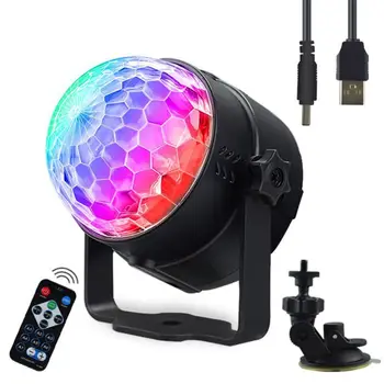 

USB DC 5V 3W LED Stage Light Remote Control Disco KTV Club Party Bar RGB Lamp