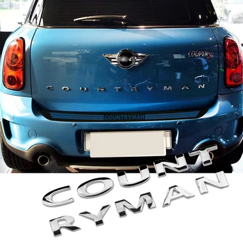 

Car Tail Metal 3D Letters Sticker Badge Emblem Rear Trunk Stickers For MINI Cooper Countryman R60 F60 Car Styling Accessories