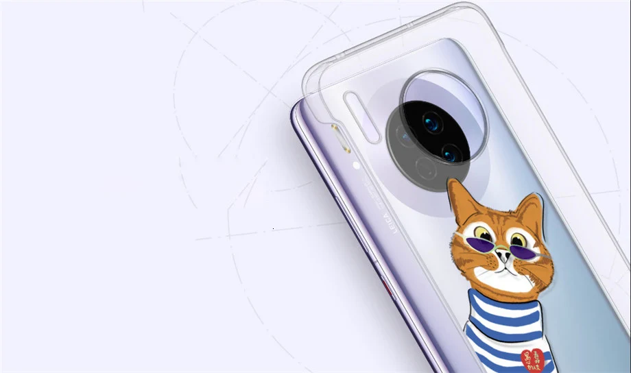 Чехол для HUAWEI mate 30/mate 30 Pro, мягкий ТПУ прозрачный защитный чехол на заднюю панель, чехол для mate 30 mate 30 Pro