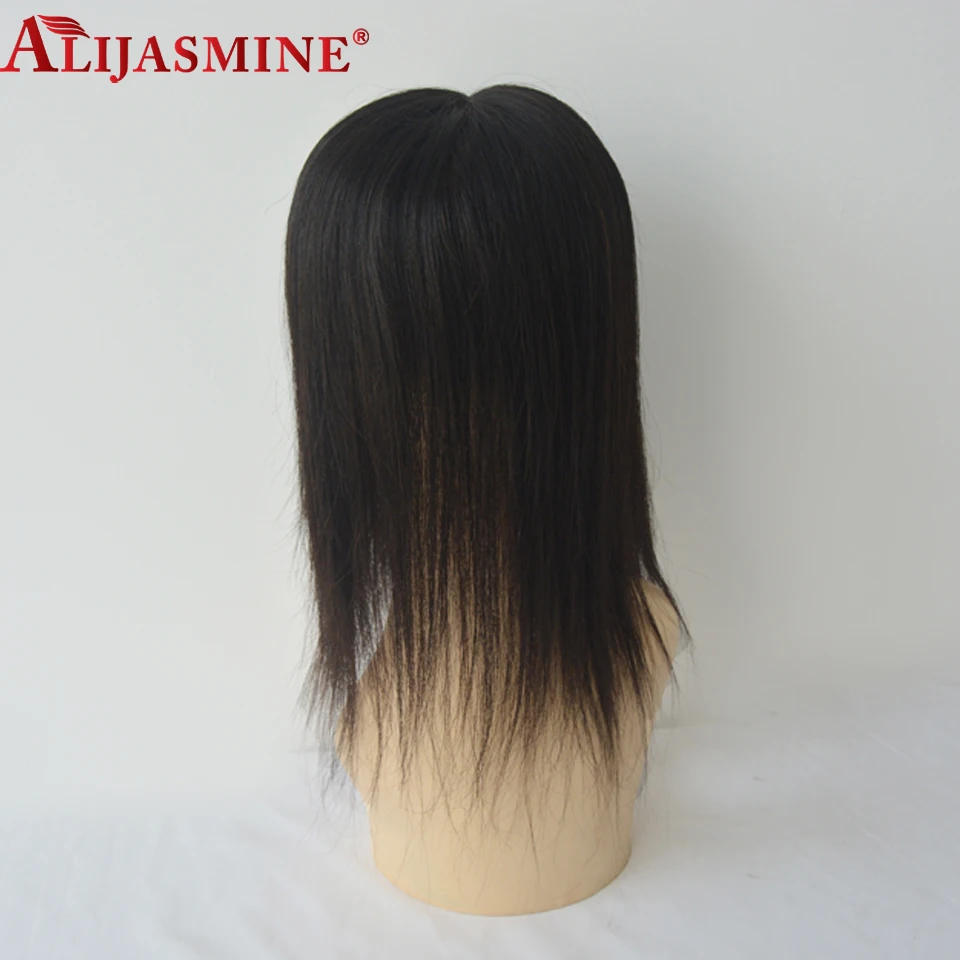 16x18 Размер, парик из натуральных волос для черных женщин и мужчин, бразильский парик из натуральных волос, шелковая основа