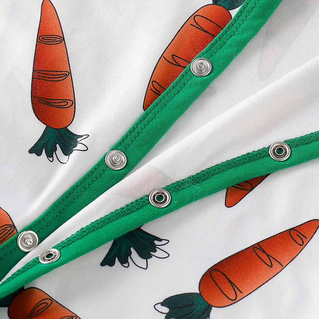 Одежда для маленьких мальчиков и девочек; комбинезон с рисунком морковки; комбинезон с ушками кролика; Шапка; новогодний костюм для новорожденных; комбинезон