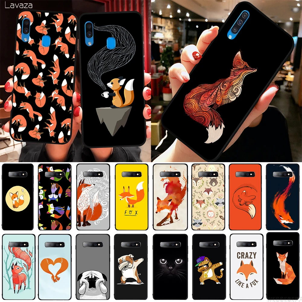 H16 puzzle foxes fox TPU Phone Cover for Samsung Galaxy Note 10 Plus A10s A20s A30s A40s A50s Soft Case | Мобильные телефоны и