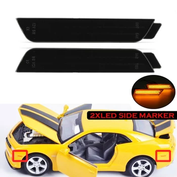 

Smoked LED Light Side Marker Front&Rear For 2010-2015 Chevy Signal Light