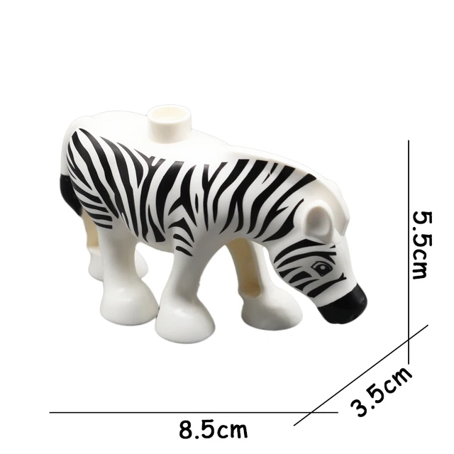 Big Size Building Blocks Animal Accessories Farm Figures Pig Rabbit Chicken Duck Dog Cat Bird horse Cow Sheep DIY Toys Gifts Zebra
