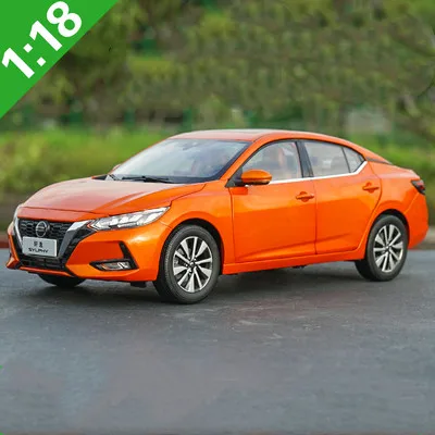 Оранжевый Высокое качество 1:18 Nissan новая модель из сплава Sylphy, имитация металлическая модель эвакуатора модель седана, изысканная коллекция подарков - Цвет: Оранжевый