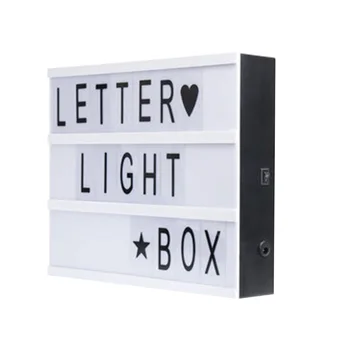 

Party Home USB Charging DIY Letters Interior Decoration ABS Gift Wedding Outdoor Multipurpose LED Light Box