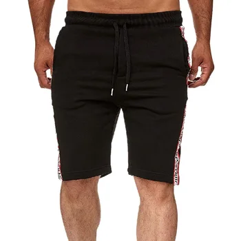

Men Casual Shorts High Quality Knee Length Elastic Waist Shorts Summer Joggers Sportwear Male Gymwear Shorts With Pockets