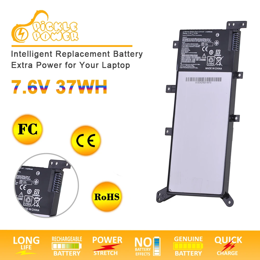 Новый C21N1347 аккумулятор X555 для ноутбука ASUS X554L X555L X555LD F555UA F555UB Y583LD F555UJ F555UF K555L 2ICP4/63/134