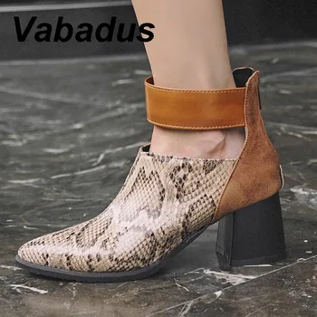 

Vabadus Serpentine Women Ankle Boots Pointed Toe Suede Short Booties Sexy High Heels Lady Pumps Shoes Woman Size 35-43 yx501