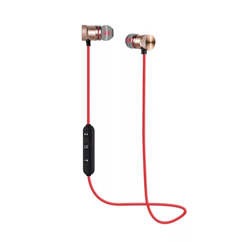RED Новейшие Bluetooth-подключенные спортивные наушники стерео гарнитура микрофон беспроводные наушники - Цвет: RED