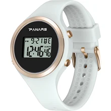 

Ladies Watch Free Shipping 50M Waterproof Electronic Japanese Movement Thai Rubber Strap Digital Wristwatch Female Reloj Mujer