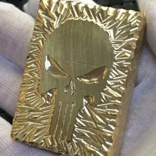 WZH Золотая Каратель яркая латунь ручной работы Керосин Зажигалка