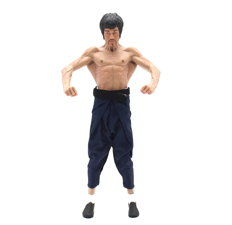 

2019 19cm promotional lowest price Bruce Lee Real Clothing Ver PVC Action Figure Collectible Model Toy