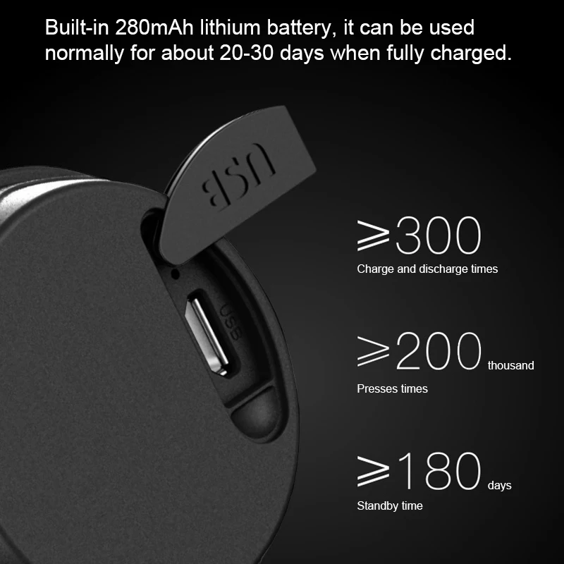 USB Rechargeable Electric Bike Bell 3