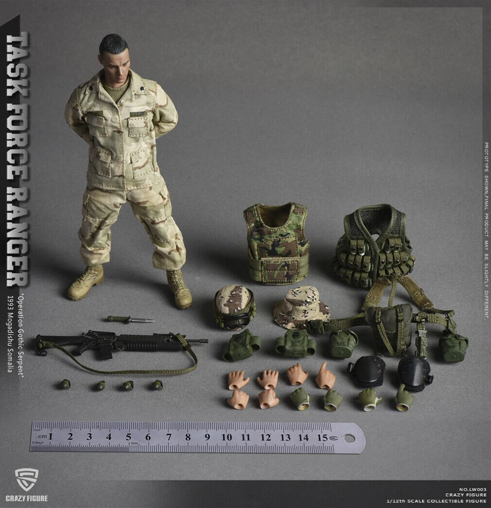 1/12 сумасшедшая фигурка LW003 US Miliary Special Force(ASOC) Мужская фигурка солдата игрушка