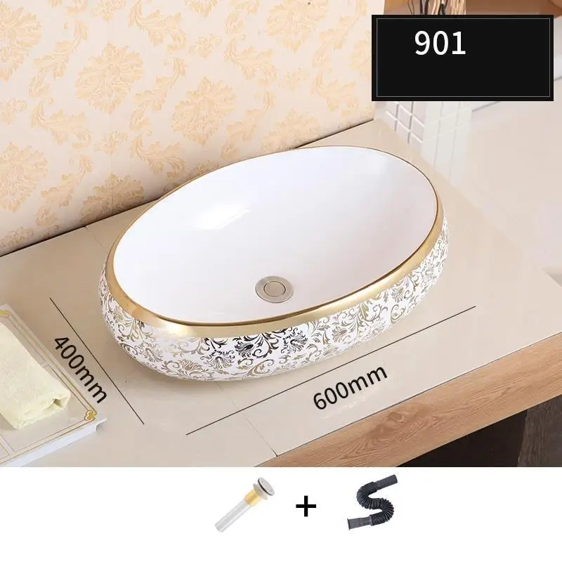 Version S Lavatorio Wastafel Pia Para Banheiro Salle De Bain Wasbak Vessel Bowl Black Sobre Encimera Bathroom Basin Lavabo Sink Washbasin - Цвет: Version S