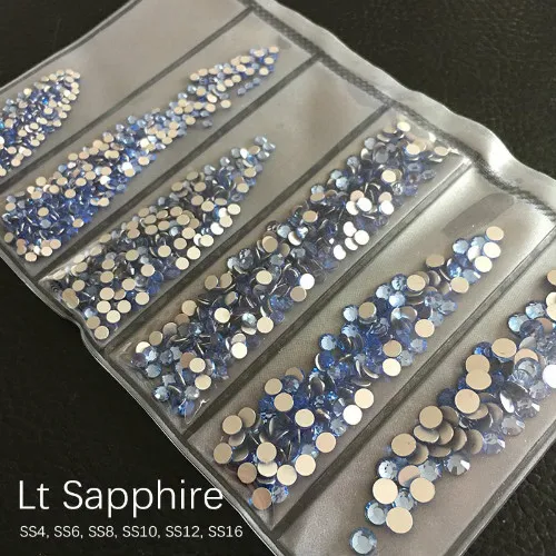 1 упаковка SS4-SS16 прозрачный арт для ногтей горный хрусталь многоразовый набор Кристальные Стразы для ногтей для творчества ногтей 600 шт камень